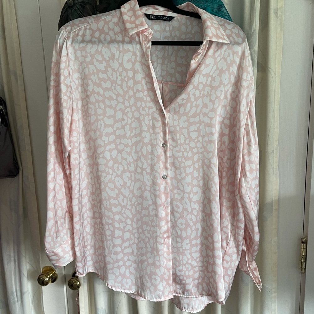 Zara Satin Effect Top